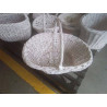 PANIER ROTIN PEINT BLANC