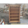 BIBLIOTHEQUE PIN CIRE 142X30 CM HT 2M