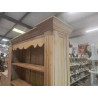 BIBLIOTHEQUE PIN CIRE 142X30 CM HT 2M