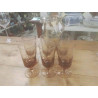 SERVICE ORANGEADE 7P VERRE FUME PICHET +6 VERRES