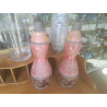PAIRE DE VASES POTICHES ROUGE MARRON 