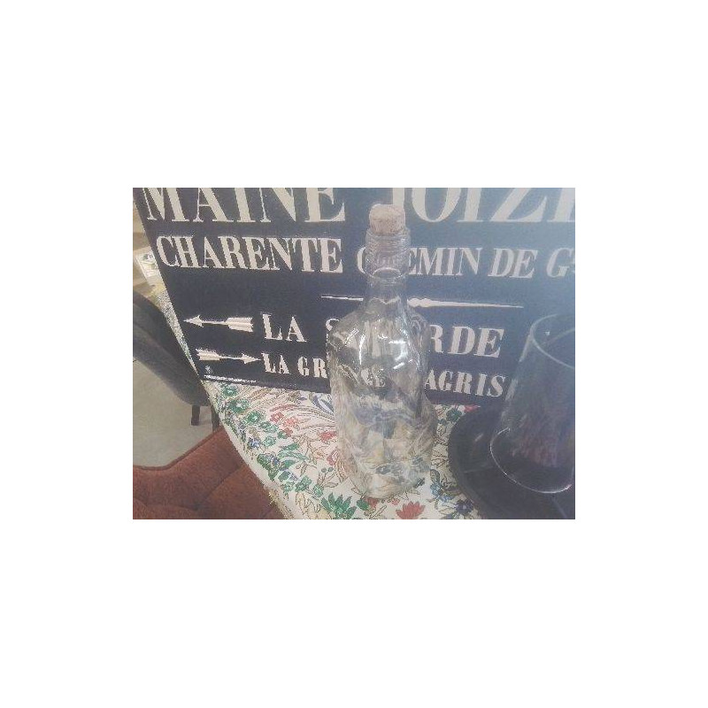 BOUTEILLE VERRE MM AVEC POIGNEE ET BOUCHON 