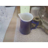 PICHET FAIENCE PM SARREGUEMINES DIGOIN BLEU LISERE DORE