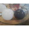 BOULE VERRE SOUFFLE GM BLANC/NOIR