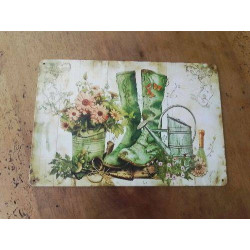 PLAQUE METAL DECO BOTTES