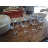LOT VERRES BISTROT DECOR FACETTES