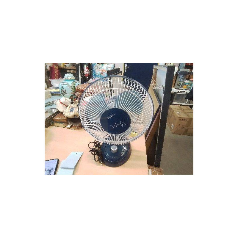 VENTILATEUR SUR PIED SOLAC BLEU ROTATIF
