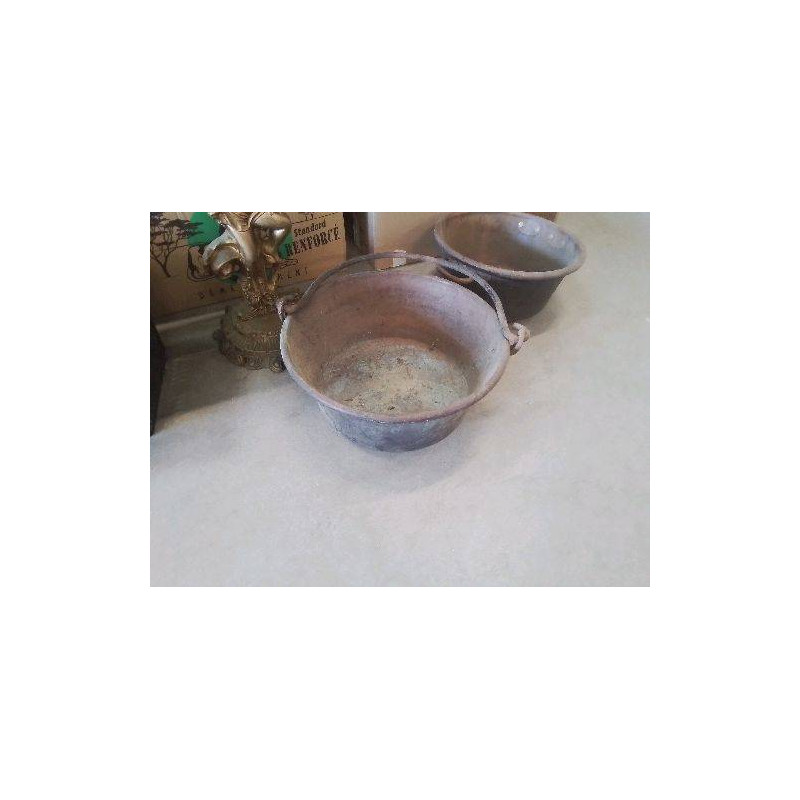 BASSINE CUIVRE GM AVEC ANSE
