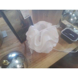 LAMPE BLANCHE DRAPÉE PVC 