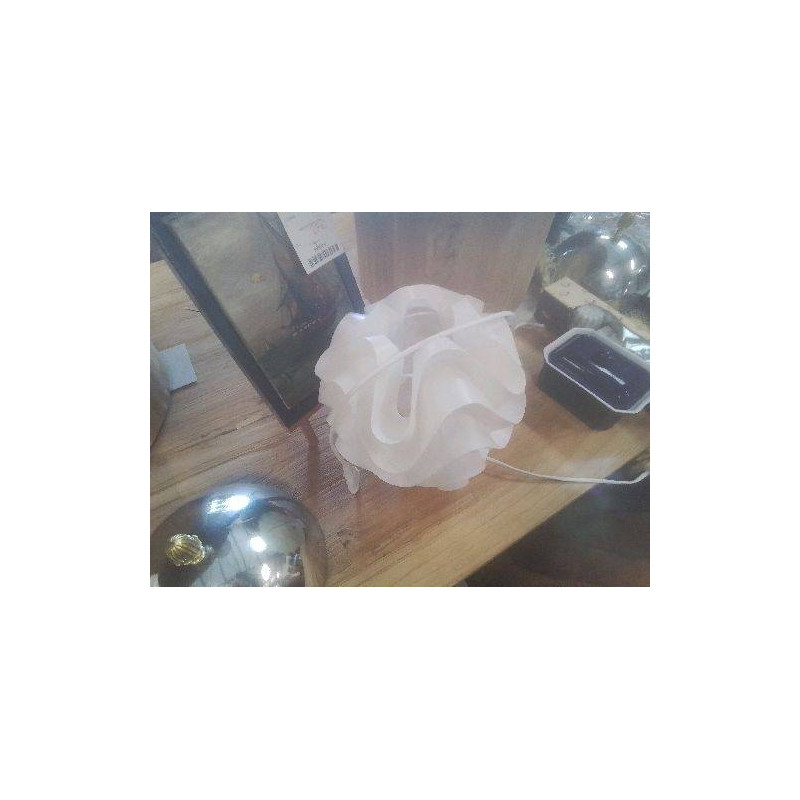 LAMPE BLANCHE DRAPÉE PVC 