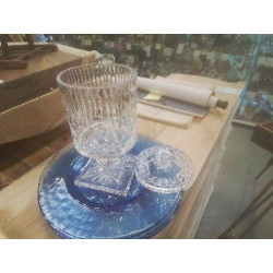 BONBONNIÈRE CRISTAL SCULPTÉE 