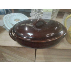COCOTTE OVALE POTERIE EMAILLEE