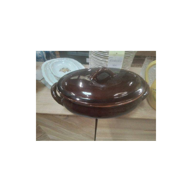 COCOTTE OVALE POTERIE EMAILLEE