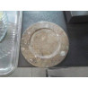 ASSIETTE MARBRE FOSSILE AMMONITES