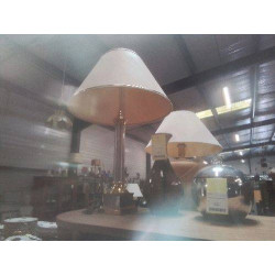 LAMPE PIED CARRE METAL...