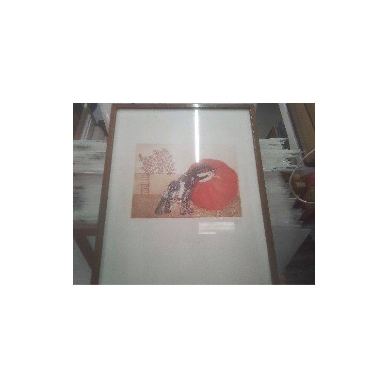 CADRE LITHOGRAPHIE ENFANTS ERABLE