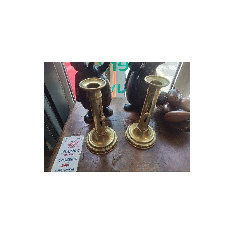 LOT 2 BOUGEOIRS LAITON AVEC POUSSOIR