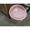 POUF RESINE ROSE PALE