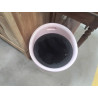 POUF RESINE ROSE PALE