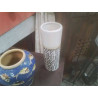 VASE TUBE NOIR ET BLANC 
