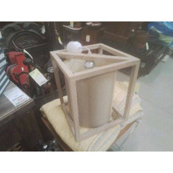 SUSPENSION BOIS CLAIR BEIGE