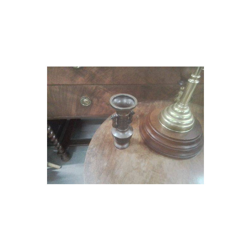 VASE JAPONISANT BRONZE