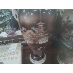 PAIRE DE VASES JAPON GM 1 PIED EN L’ETAT