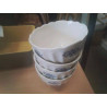 LOT 4 BOLS CERAMIQUE BLC DECOR BLEU MVX
