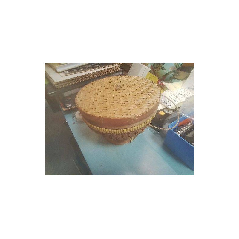 BOITE TRESSEE OSIER PANIER A RIZ