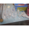 LOT DE 6 COQUETIERS POULE TRANSPARENTS VERRE