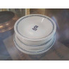 SERVICE 4 PERSONNES CHURCHILL ENGLAND BLANC TULIPE BLEUE