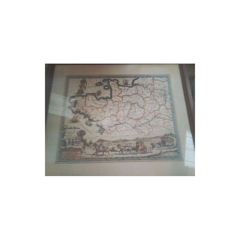 REPRO CARTE DEPARTEMENTS DE L OUEST FRANCE