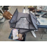 LOT 5 PANIÈRES TISSU PLIANT GRIS