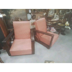 PAIRE DE FAUTEUILS ART DÉCO 