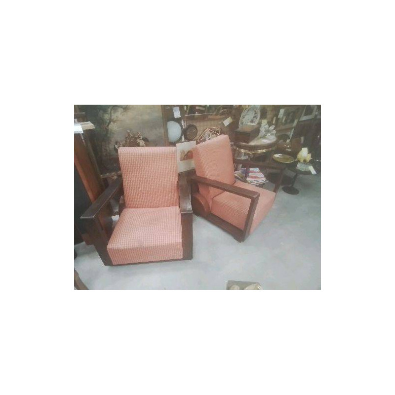 PAIRE DE FAUTEUILS ART DÉCO 