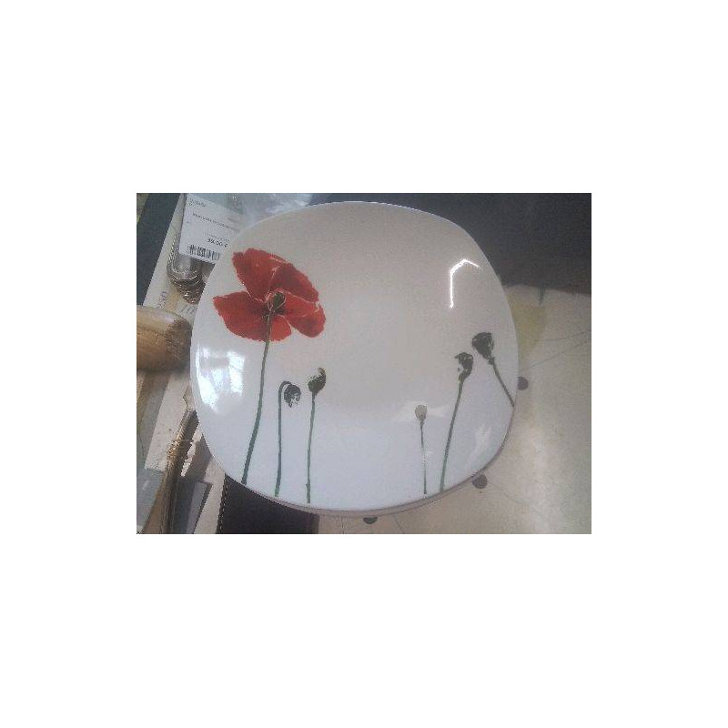 LOT 8 ASSIETTES CREUSES COQUELICOT