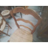 LOT 6 CHAISES PAILLÉES 