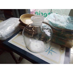 PIED DE LAMPE VERRE ANC