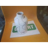 VASE VISAGES NOIR BLANC 