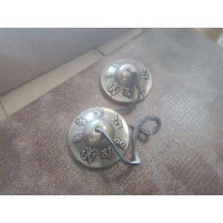 PAIRE DE CYMBALES TIBET...