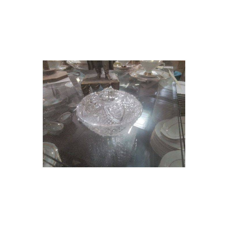 BONBONNIÈRE SCULPTÉE VERRE