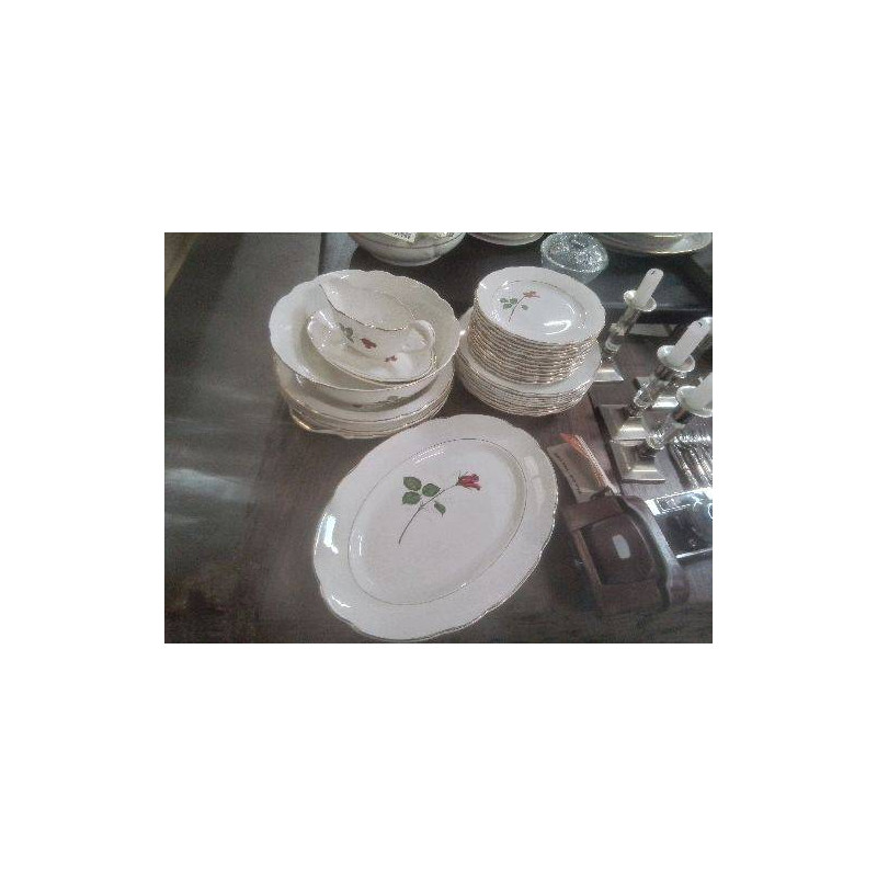 ENS VAISSELLE DECOR ROSIER TRIESTE