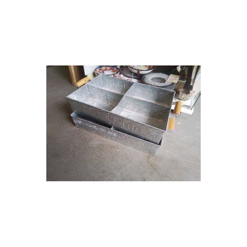 TIROIRS A 4 CASIERS ZINC PLATEAU