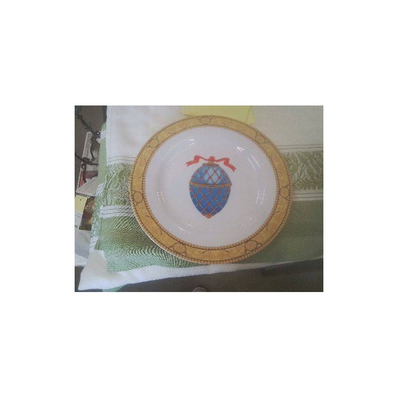 ASSIETTE DECORATIVE STYLE OEUF FABERGE