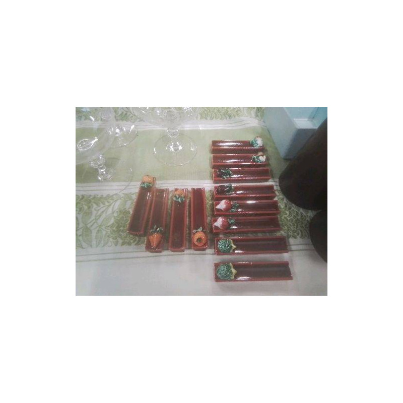 LOT DE 12 PORTES COUTEAUX ST VALLAURIS LEGUMES