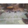 LOT 7 COUPES CRISTAL GRAVÉ BACCARAT GRAVURE 3458