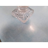 FLACON CRISTAL ANCIEN AVEC BOUCHON PIED EN L ETAT