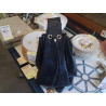 SAC BESACE LONGCHAMP CUIR NOIR