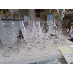 LOT DE 6 VERRES ANC CRISTAL...