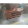 MEUBLE TV TECK SCULPTÉ 48X140X72